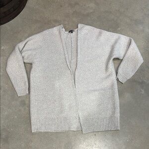 Express Gray Open Front Cardigan Sweater